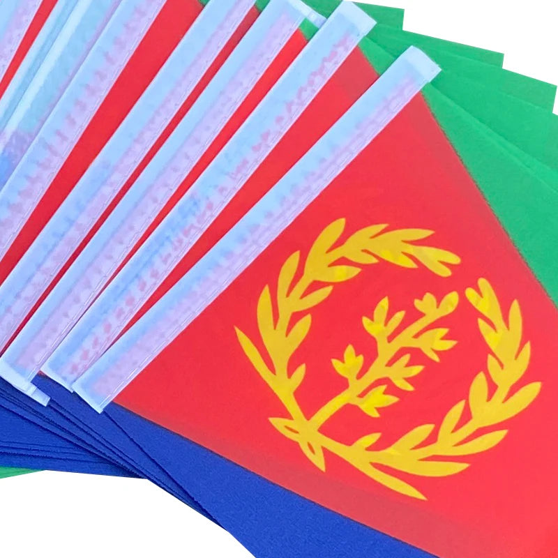 ባንዴራ -Eritrea Handheld Stick Flags — 10-Piece Set
