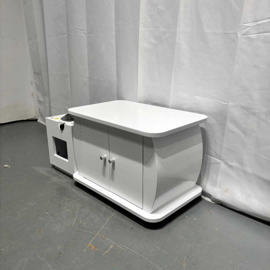 Classic White Wooden Rekebot Table Set & Stove Holder(ረከቦት)
