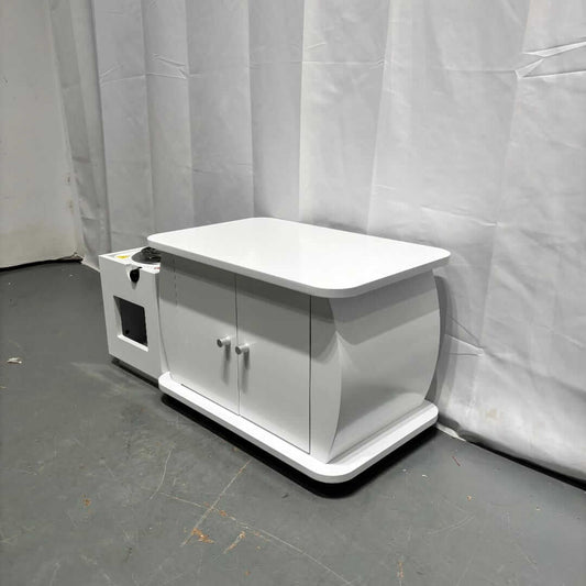 Classic White Wooden Rekebot Table Set & Stove Holder(ረከቦት)