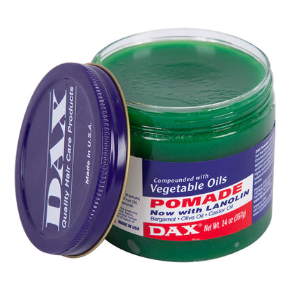 DAX Vegetable Oils & Lanolin Conditioning Pomade - Green Jar (Oversized 397g)