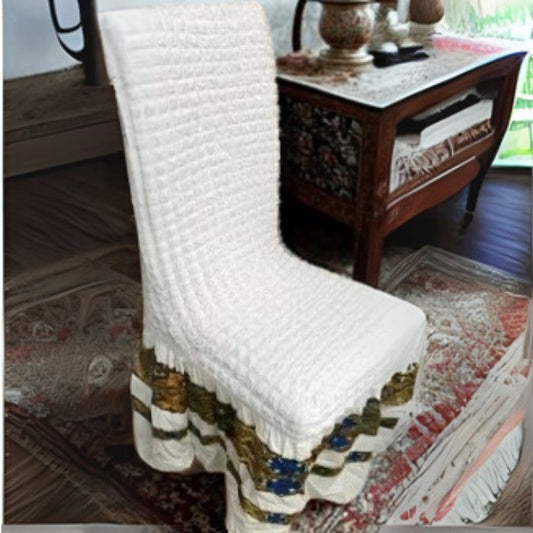 Premium Stretchable Dining Chair Covers - 6-Piece Set