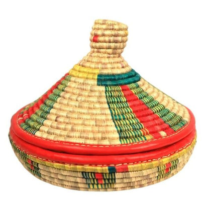 Luxury Oromo Leather-Trimmed Woven (Authentic Agelgil Laka / አገልግል)