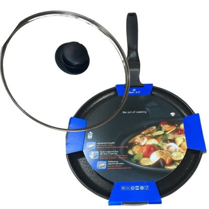 Non-Stick Injera & Crepe Pan with Domed Lid (28cm) – የእንጀራ / ባደላ መጥበሻ