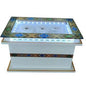 Deluxe LED Rekebot Set with Glass Top & Matching Stove (Dual White Lights / ረከቦት)