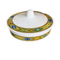 Extra-Wide Non-Slip Melamine Injera Platter - Mesob Pattern (17.5" / ሰፊ ጎማ አገልግል)