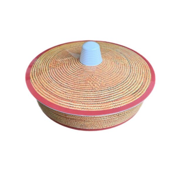 Extra-Wide Non-Slip Melamine Injera Platter (17.5-Inch / ሰፊ ጎማ)