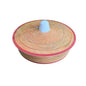 Extra-Wide Non-Slip Melamine Injera Platter (17.5-Inch / ሰፊ ጎማ)