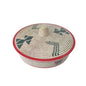Extra-Wide Non-Slip Melamine Injera Platter - Mesob Pattern (17.5" / ሰፊ ጎማ)