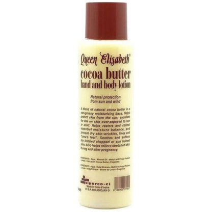 Queen Elisabeth Cocoa Butter Hand & Body Moisturizing Lotion (400ml)