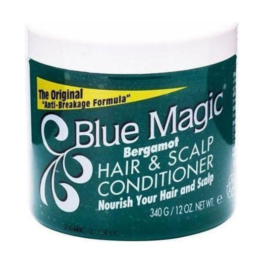 Blue Magic Bergamot Hair & Scalp Conditioner - Green Jar (340g)