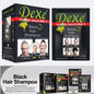 Dexe Instant Black Hair Color Shampoo - 10 Single-Use Sachets (250ml Box)