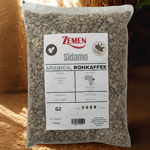 Premium Sidamo Coffee Beans 1kg (Grade 2 Washed / ቡን)