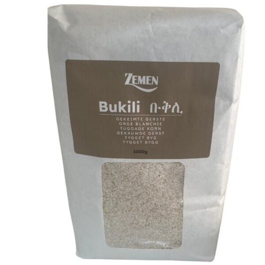 Sprouted Barley Flour Bukili 1kg (ቡቅሊ / Sprouted Barley)