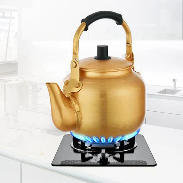 Heavy-Duty Aluminum Tea & Coffee Kettle (Massive 6L Capacity)