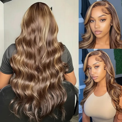 The "Adey" Luxury 13x6 HD Lace Frontal — Golden-100% Human hair