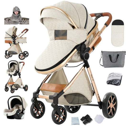 The Royal Horizon™ 3-in-1 Luxury High-Landscape Baby Stroller