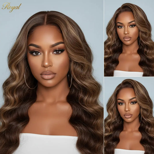 The "Adey" Luxury 13x6 HD Lace Frontal — Golden-100% Human hair