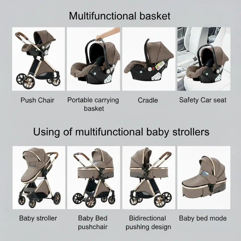 The Royal Horizon™ 3-in-1 Luxury High-Landscape Baby Stroller