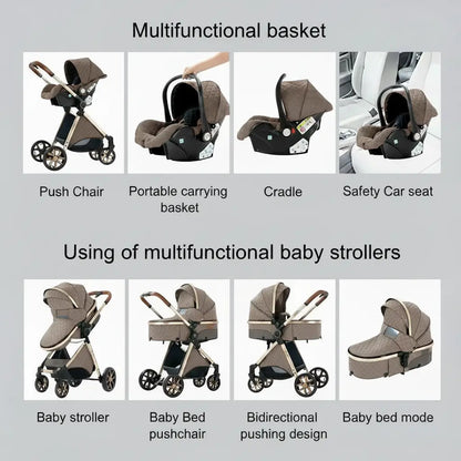 The Royal Horizon™ 3-in-1 Luxury High-Landscape Baby Stroller