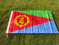 Flag of Eritrea on grass