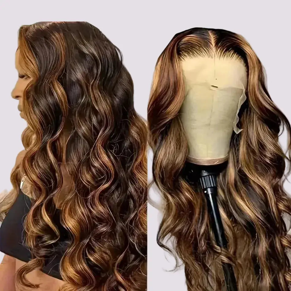 The "Adey" Luxury 13x6 HD Lace Frontal — Golden-100% Human hair