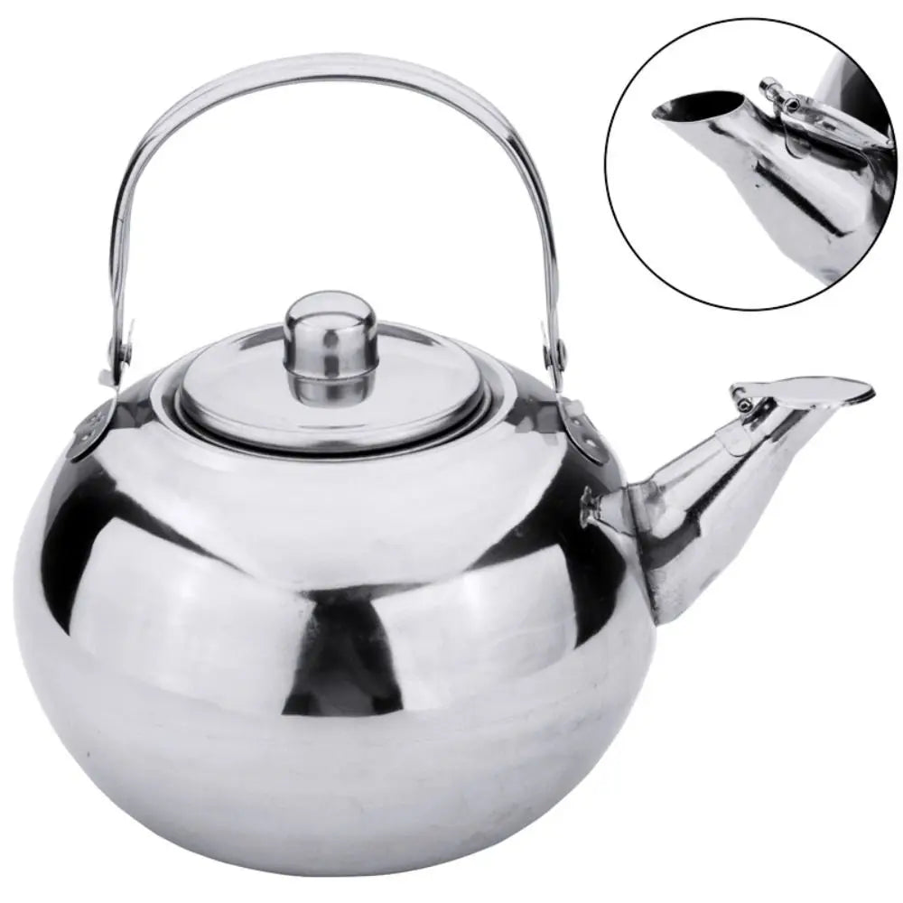 Premium 2.5L Stainless Steel Kettle — Tea & Coffee Pot