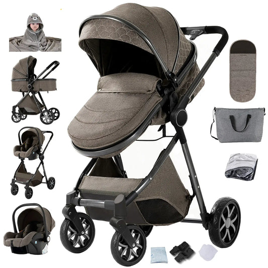 The Royal Horizon™ 3-in-1 Luxury High-Landscape Baby Stroller