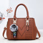 Zara Woven Leather Crossbody Bag
