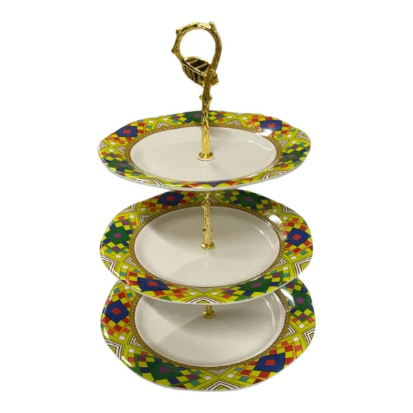 Elegant 3-Tier Melamine Cake Stand – Modern Serving & Display Tower