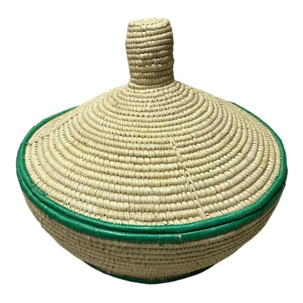 Authentic Hand-Woven Bread Storage Basket (Agelgil Laka / አገልግል)