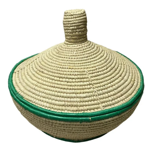Authentic Hand-Woven Bread Storage Basket (Agelgil Laka / አገልግል)