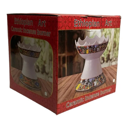 Traditional Handmade Clay Incense Burner (መበኮሪያ / ዕጣን ማጨሻ)