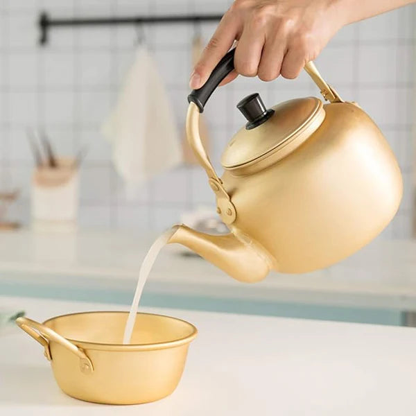 Heavy-Duty Aluminum Tea & Coffee Kettle (Massive 6L Capacity)