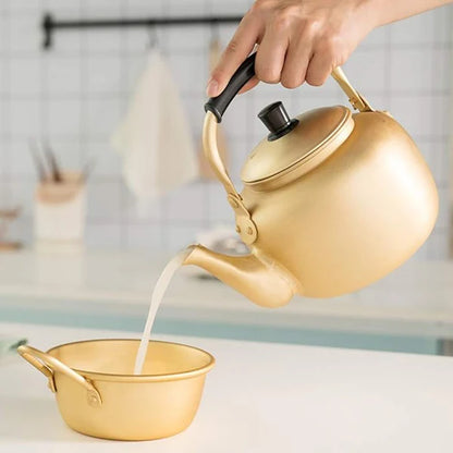 Heavy-Duty Aluminum Tea & Coffee Kettle (Massive 6L Capacity)