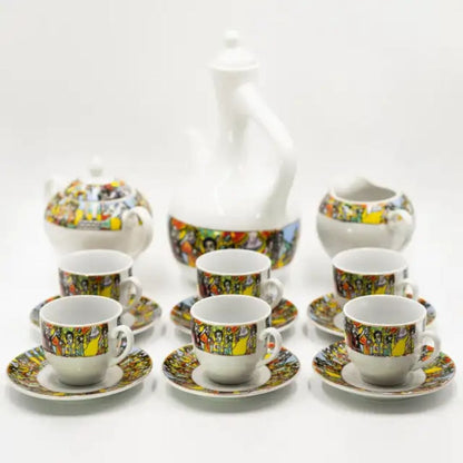 Luxury 23-Piece Queen of Sheba Coffee Set - Full Service for 6 (Saba Edition)