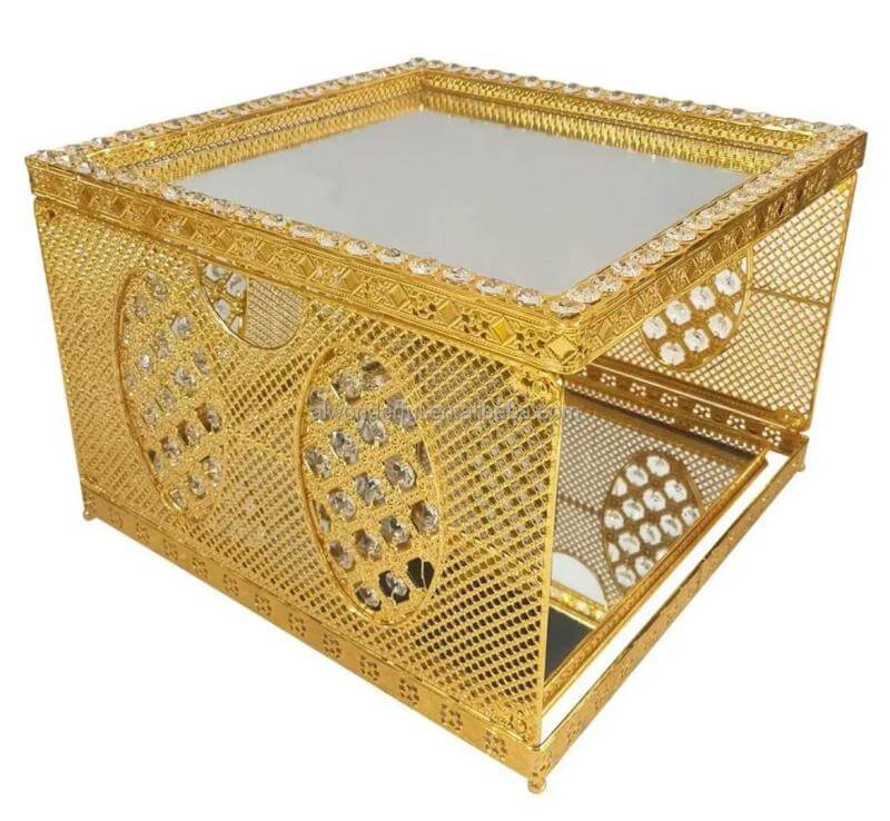 Luxury Gold 5-Pcs Rekebot Set with Ambient LED (ረከቦት)