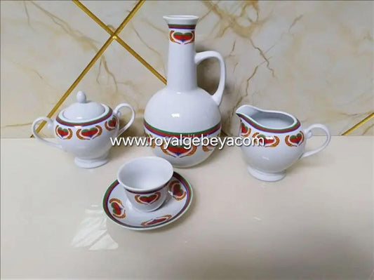 Luxury 22-Piece Traditional Habesha Coffee Ceremony Set – Authentic TIG Design