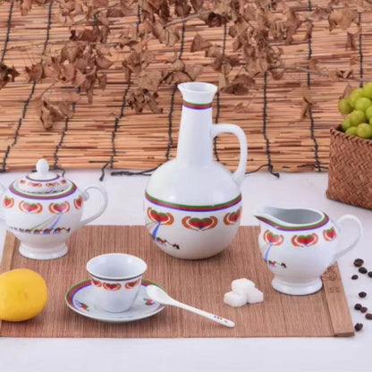 Luxury 22-Piece Traditional Habesha Coffee Ceremony Set – Authentic TIG Design