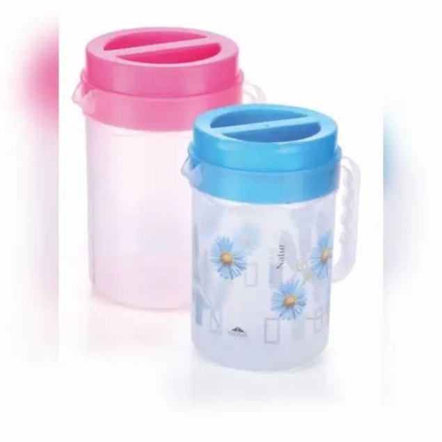 Shatterproof Clear Water Pitcher & Cup Set (1300ml / 220ml)